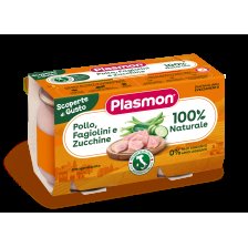 PLASMON OMOGENEIZZATI POLLO FAGIOLINI ZUCCHINE 2 PEZZI DA 120 G
