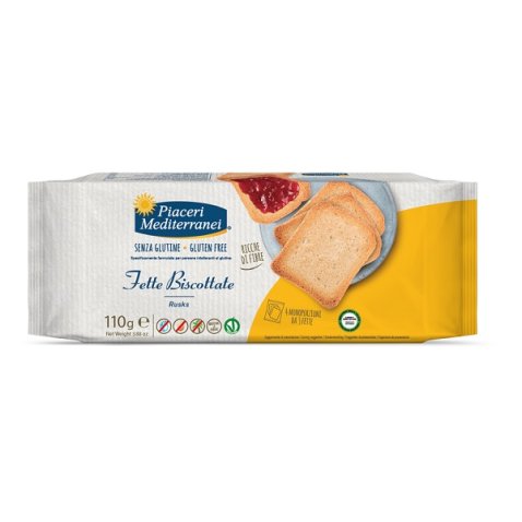 PIACERI MEDITERRANEI FETTE BISCOTTATE 110 G PIACERI MEDITERRANEI FETTE BISCOTTATE 110 G