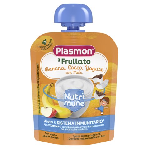 PLASMON NUTRI-MUNE BANANA/COCCO/YOGURT CON MELA 85 G PLASMON NUTRI-MUNE BANANA/COCCO/YOGURT CON MELA 85 G