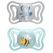 CHICCO SUCCHIETTO LIGHT AZZURRO SILICONE 2-6M 2 PEZZI CHICCO SUCCHIETTO LIGHT AZZURRO SILICONE 2-6M 2 PEZZI