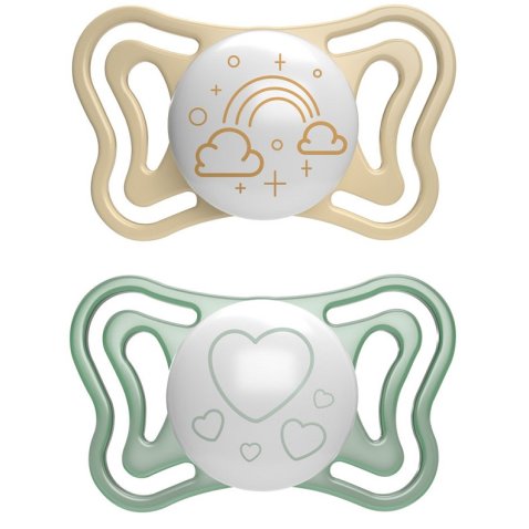 CHICCO SUCCHIETTO LIGHT LUMI SILICONE 2-6M 2 PEZZI CHICCO SUCCHIETTO LIGHT LUMI SILICONE 2-6M 2 PEZZI