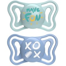 CHICCO SUCCHIETTO LIGHT AZZURRO SILICONE 6-16M 2 PEZZI CHICCO SUCCHIETTO LIGHT AZZURRO SILICONE 6-16M 2 PEZZI