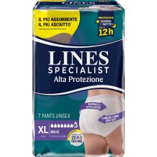 LINES SPECIALIST PANTS MAXI XL 7 PANNOLONI MUTANDINA ALTA PROTEZIONE LINES SPECIALIST PANTS MAXI XL 7 PANNOLONI MUTANDINA ALTA PROTEZIONE