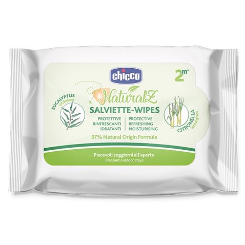 CHICCO ZANZA SALVIETTE NATURALE 20 PEZZI