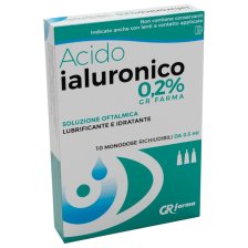 SOLUZIONE OFTALMICA LUBRIFICANTE E IDRATANTE ACIDO IALURONICO 0,2% 10 MONODOSE RICHIUDIBILI DA 0,5 ML SOLUZIONE OFTALMICA LUBRIFICANTE E IDRATANTE ACIDO IALURONICO 0,2% 10 MONODOSE RICHIUDIBILI DA 0,5 ML