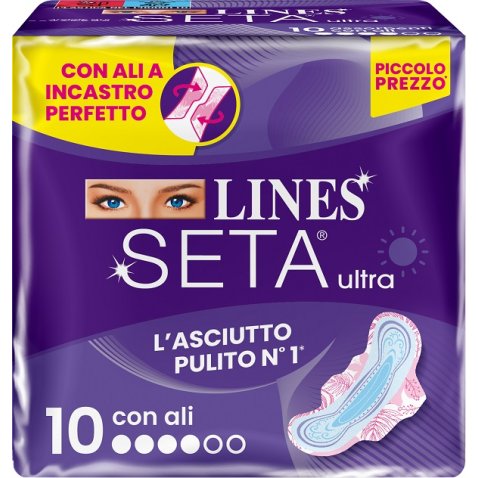 LINES SETA ULTRA ASSORBENTI ALI DWCT 10 PEZZI