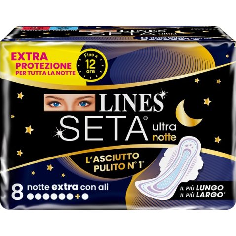 LINES SETA ULTRA ASSORBENTI EXTRA DWCT 8 PEZZI