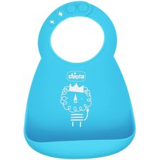 CHICCO BAVAGLIA SILICONE AZZURRO CHICCO BAVAGLIA SILICONE AZZURRO