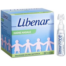 SOLUZIONE SALINA ISOTONICA 0,9% LIBENAR PER IGIENE NASALE 25FLACONCINI MONOUSO X 5 ML SOLUZIONE SALINA ISOTONICA 0,9% LIBENAR PER IGIENE NASALE 25FLACONCINI MONOUSO X 5 ML