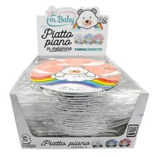I'M BABY PIATTO PIANO IN MELAMINA 100% PURA NEONATI E BAMBINI 0+ MESI I'M BABY PIATTO PIANO IN MELAMINA 100% PURA NEONATI E BAMBINI 0+ MESI