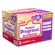 PAMPERS PROGRESSI MUTANDINA QUADRI JUNIOR 68 PEZZI PAMPERS PROGRESSI MUTANDINA QUADRI JUNIOR 68 PEZZI