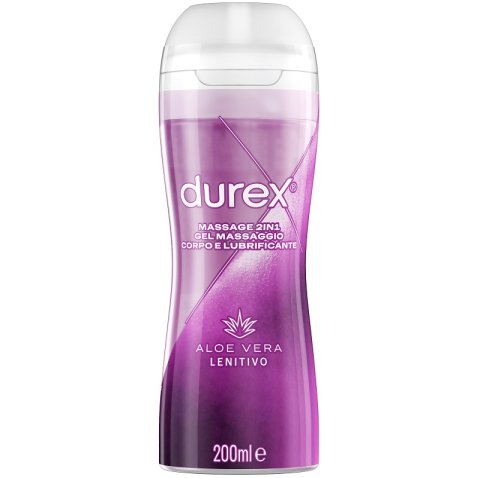DUREX MASSAGE 2 IN 1 GEL MASSAGGIO CORPO E LUBRIFICANTE ALOEVERA 200 ML