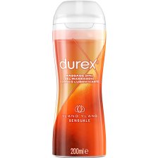 DUREX MASSAGE 2 IN 1 GEL MASSAGGIO CORPO E LUBRIFICANTE YLANG YLANG 200 ML