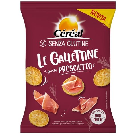 CEREAL SENZA GLUTINE GALLETTINE GUSTO PROSCIUTTO 70 G CEREAL SENZA GLUTINE GALLETTINE GUSTO PROSCIUTTO 70 G