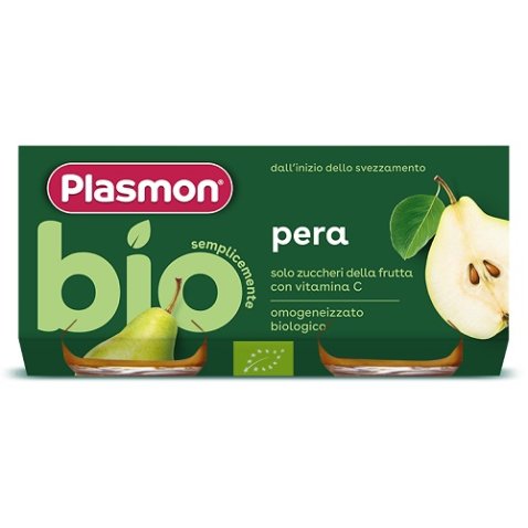 PLASMON OMOGENEIZZATO BIO PERA 2 VASETTI X 80 G PLASMON OMOGENEIZZATO BIO PERA 2 VASETTI X 80 G