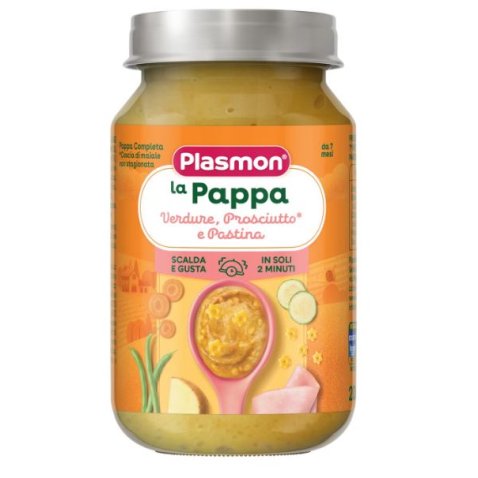 PLASMON LA PAPPA VERDURE PROSCIUTTO E PASTINA 200 G PLASMON LA PAPPA VERDURE PROSCIUTTO E PASTINA 200 G