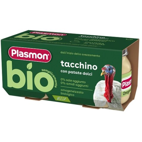 PLASMON BIO OMOGENEIZZATO TACCHINO CON PATATE DOLCI 2 PEZZI PLASMON BIO OMOGENEIZZATO TACCHINO CON PATATE DOLCI 2 PEZZI