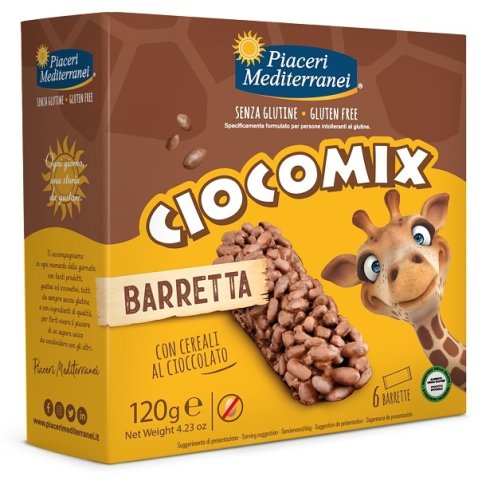 PIACERI MEDITERRANEI CIOCOMIX BARRETTA 6 PEZZI DA 20 G PIACERI MEDITERRANEI CIOCOMIX BARRETTA 6 PEZZI DA 20 G