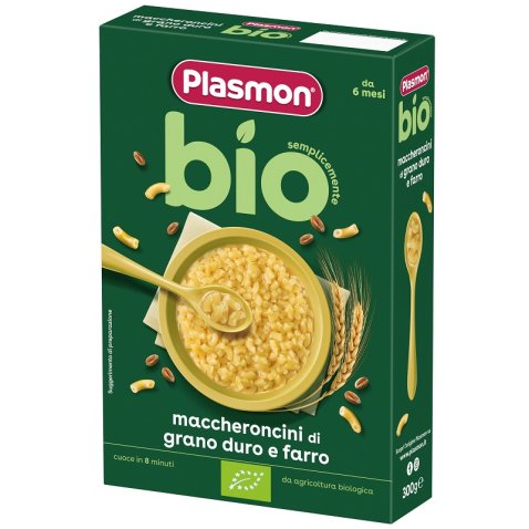 PLASMON PASTINA BIO MACCHERONCINI 300 G PLASMON PASTINA BIO MACCHERONCINI 300 G