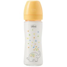 CHICCO BIBERON PERFECT GLASS UNISEX SILICONE DA 240 ML CHICCO BIBERON PERFECT GLASS UNISEX SILICONE DA 240 ML