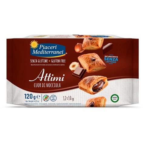 PIACERI MEDITERRANEI ATTIMI CUOR DI NOCCIOLA 120 G PIACERI MEDITERRANEI ATTIMI CUOR DI NOCCIOLA 120 G
