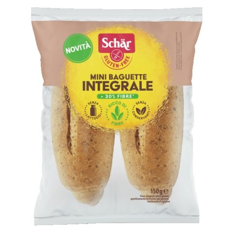 SCHAR MINI BAGUETTE INTEGRALE 4 PEZZI X 37,5 G SCHAR MINI BAGUETTE INTEGRALE 4 PEZZI X 37,5 G