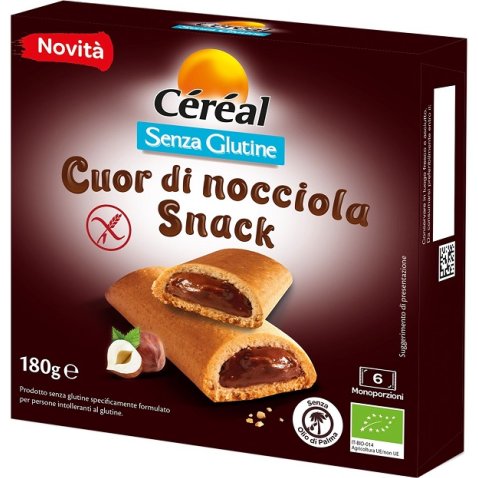 CEREAL SNACK CUOR DI NOCCIOLA SENZA GLUTINE 180 G CEREAL SNACK CUOR DI NOCCIOLA SENZA GLUTINE 180 G