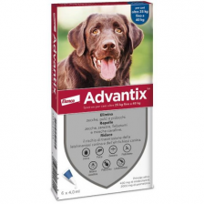 ADVANTIX SPOT ON*soluz 6 pipette 4 ml 400 mg + 2.000 mg canida 25 kg a 40 kg