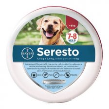 Seresto Collare Antiparassitario per Cani di Peso Superiore a 8 kg - 45 g (70 cm)- Protegge il tuo cane da pulci, zecche e pidocchi per 8 mesi