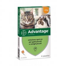 ADVANTAGE*spot-on soluz 4 pipette 0,4 ml 40 mg gatti e conigli piccoli