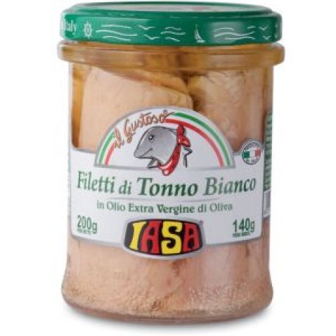  FILETTI DI TONNO BIANCO ALL'OLIO EXTRAVERGINE DI OLIVA 200 G