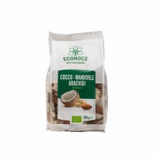 MIX COCCO-MANDORLE SGUSCIATE-ARACHIDI TOSTATE BIO 200 G | ECONOCE