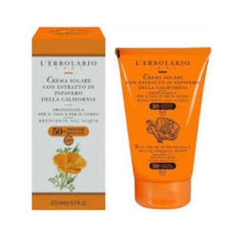 L'ERBOLARIO - CREMA SOLARE SPF50+ 125 ML ESTRATTO PAPAVERO