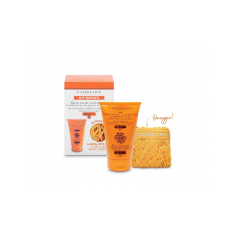 KIT CREMA ACCELERATRICE ABBRONZATURA SPF15 + OMAGGIO BORSA RETE