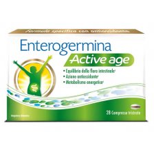 ENTEROGERMINA ACTIVE AGE 28 COMPRESSE  - INTEGRATORE ALIMENTARE CON PROBIOTICI (FERMENTI LATTICI), GINKO BILOBA E VITAMINA B12