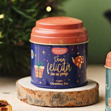 NEAVITA - BARATTOLINO DI NATALE BLU MELANGE CHRISTMAS TEA IN FILTROSCRIGNO 6 X 2,5 G