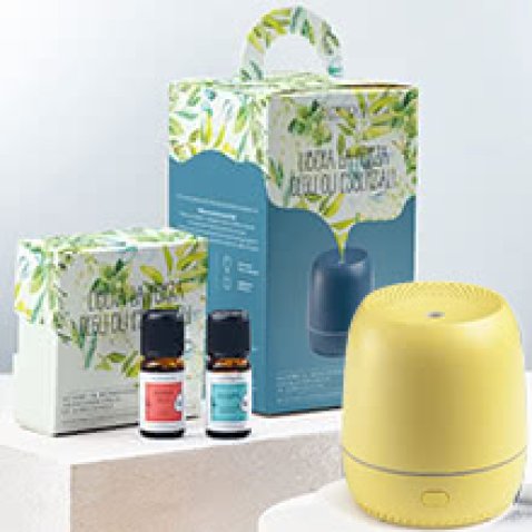 KIT DIFFUSORE PETIT GIALLO CON OLIO ESSENZIALE