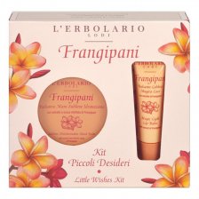 FRANGIPANI KIT PICCOLI DESIDERI 1 BALSAMO LABBRA MAGICA LUCE10 ML + 1 BALSAMO MANI 40 ML EDIZIONE LIMITATA