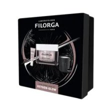 FILORGA XMAS BOX GLOW 2023 1 OXYGEN GLOW 50 ML + 1 OXYGEN GLOW EYES 4 ML + 1 MINI CANDLE