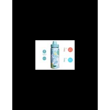NEAVITA BOTTIGLIA THERMOS ACCIAIO TWICE SEA AZZURRA 500 ML