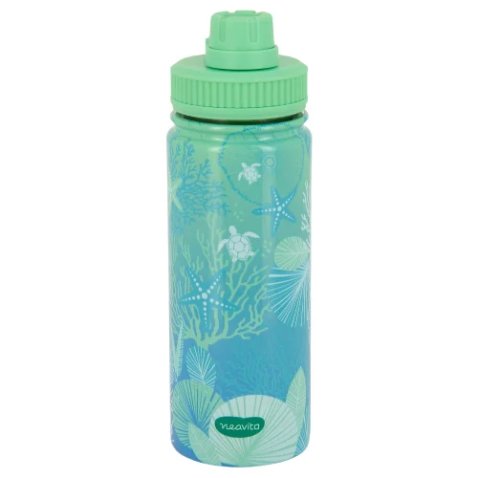 NEAVITA BOTTIGLIA THERMOS ACCIAIO TWICE SEA VERDE 500 ML