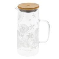 NEAVITA CARAFFA VETRO CON TAPPO LEGNO TWICE SEA 1000 ML