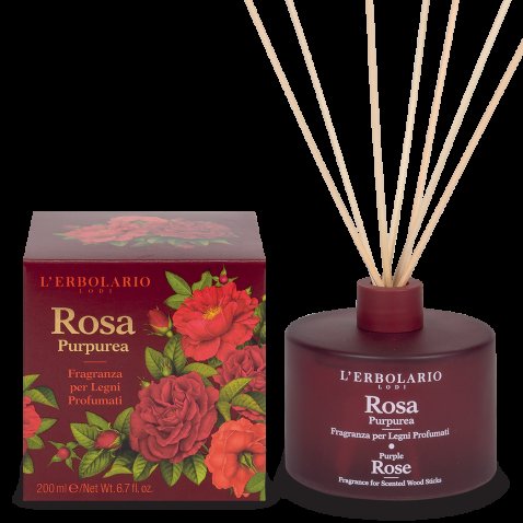 L’ERBOLARIO - ROSA PURPUREA FRAGRANZA PER LEGNI PROFUMATI 200 ML