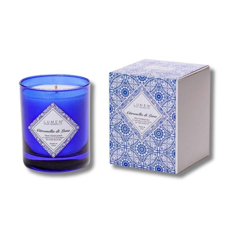 LUMEN - CANDELA VEGETALE CITRONELLA DI LUNA IN BOUQUET DI FIORI BIANCHI 200 ML