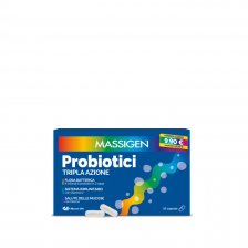 MASSIGEN - PROBIOTICI 10 CAPSULE CON 8 MILIARDI DI PROBIOTICI IN 3 CEPPI CON VITAMINA D E NIACINA. 