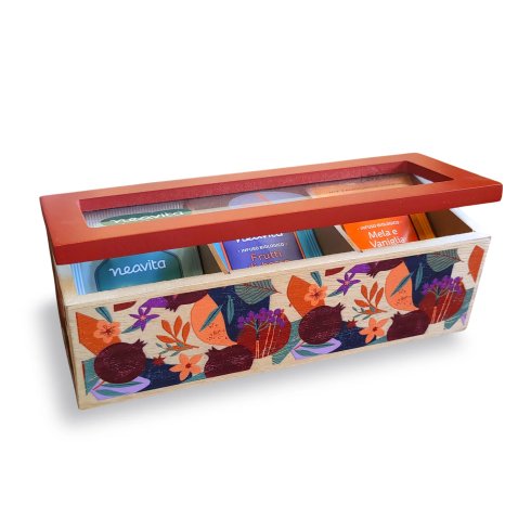 NEAVITA - COFANETTO LEGNO BIO BORDEAUX 15 TISANE ASSORTITE