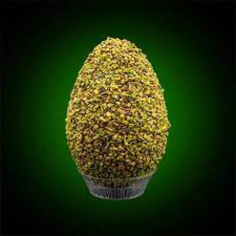 SANTONOCITO - UOVO DI PASQUA SENZA LATTOSIO AL CIOCCOLATO FONDENTE CON GRANELLA DI PISTACCHIO 250 G