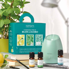 NASOTERAPIA - KIT L'ESSENZIALE PER UN BUON LAVORO DIFFUSORE BLOOM OLIVE OLIO ESSENZIALE BIO