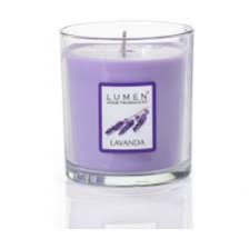 LUMEN - CANDELA VEGETALE IN BICCHIERE DI VETRO LAVANDA 150 ML