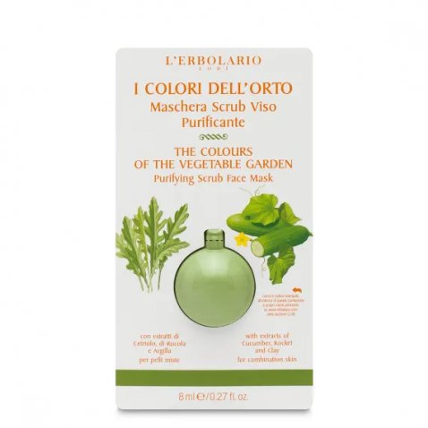 L'ERBOLARIO - I COLORI DELL'ORTO VERDE MASCHERA SCRUB VISO PURIFICANTE 8 ML